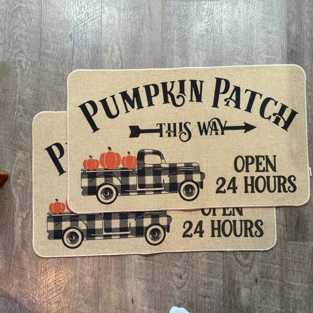 Pumpkin Patch Decorative Mats
